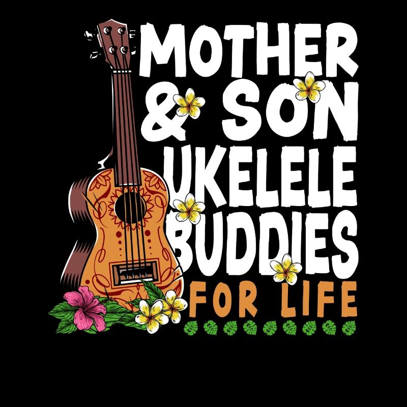 Hawaiian Ukulele Uke Mom Son