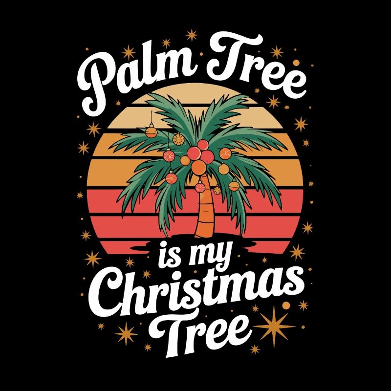 Le palmier est mon sapin de Noël tropical