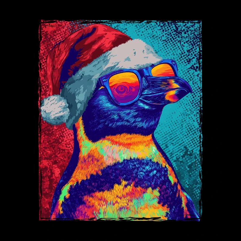 Portrait de Noël du Pingouin