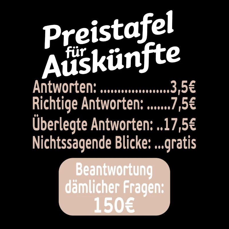 Price list for information work sayings funny