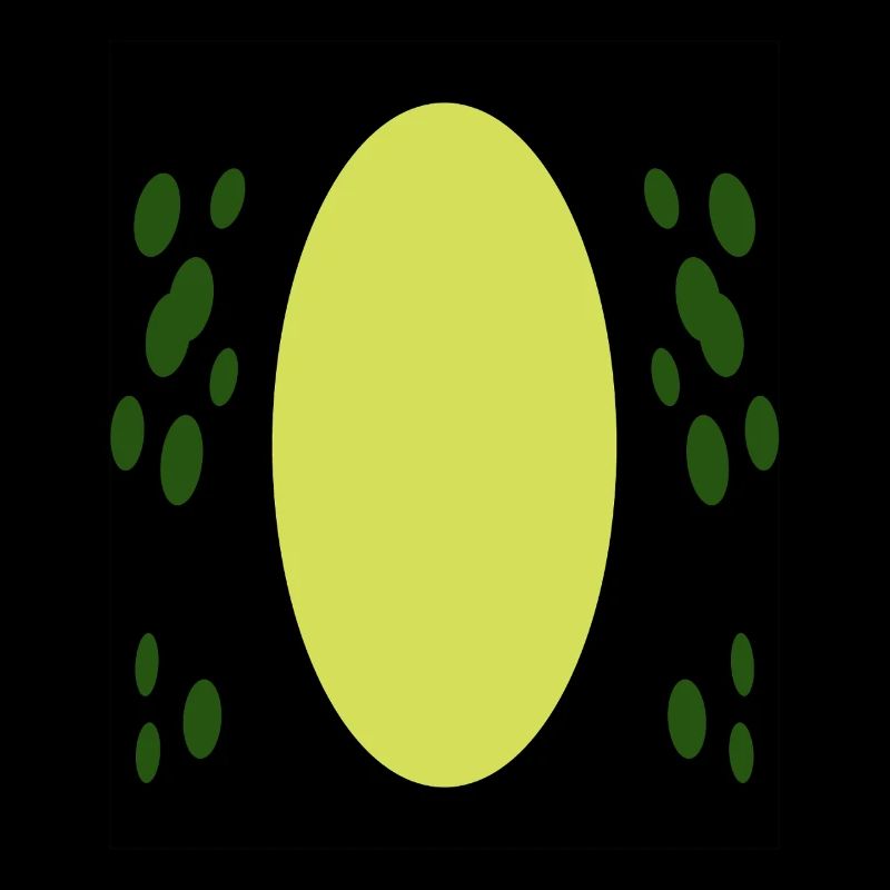 Grenouille Belly Costume DIY vert jaune abstrait Étang abstrait