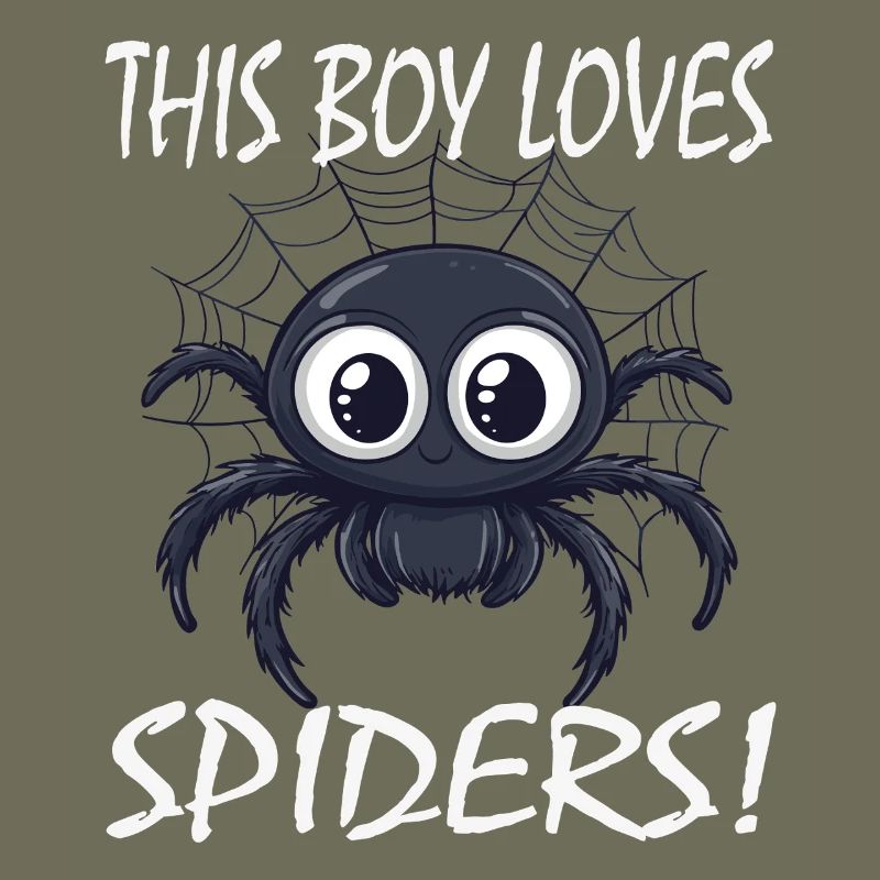 Boy loves spiders