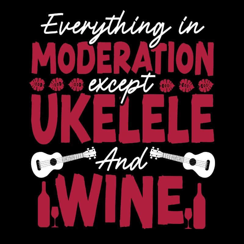 Hawaiian Ukulele Uke Wine