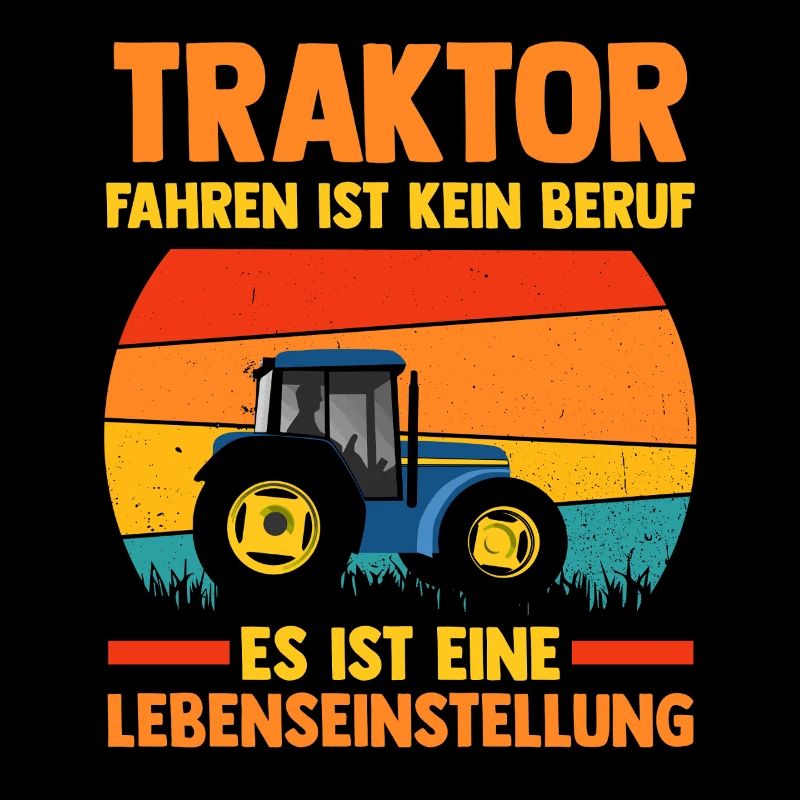 Trecker Landwirt Bauer Traktorfahrer Traktor
