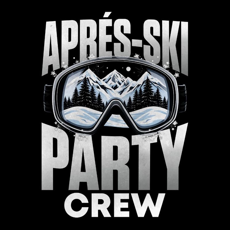 Équipe de fête après ski