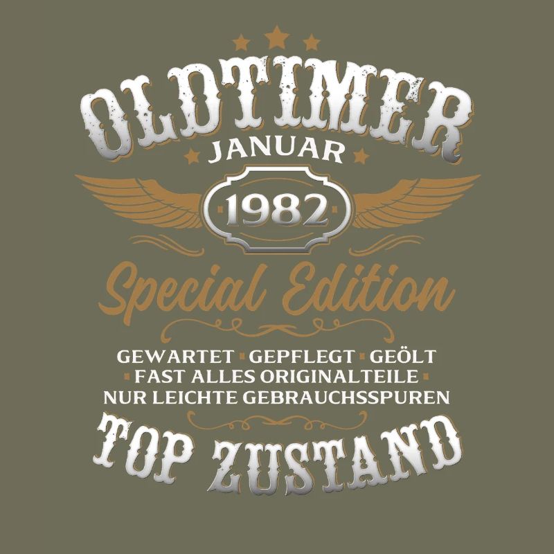 44. Geburtstag Geschenk Oldtimer Januar 1982