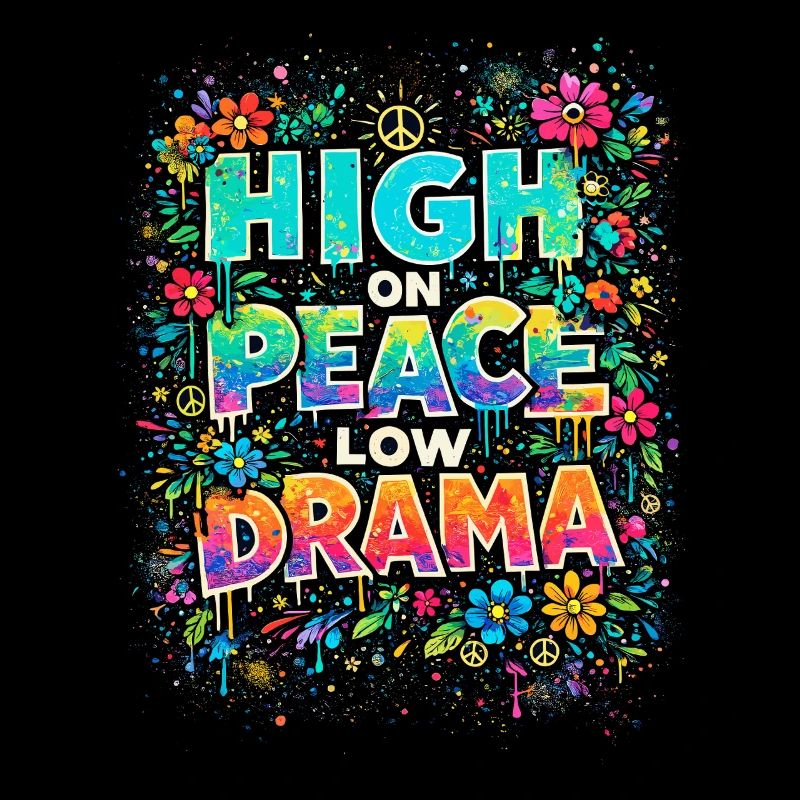 high on peace, low drama flower power