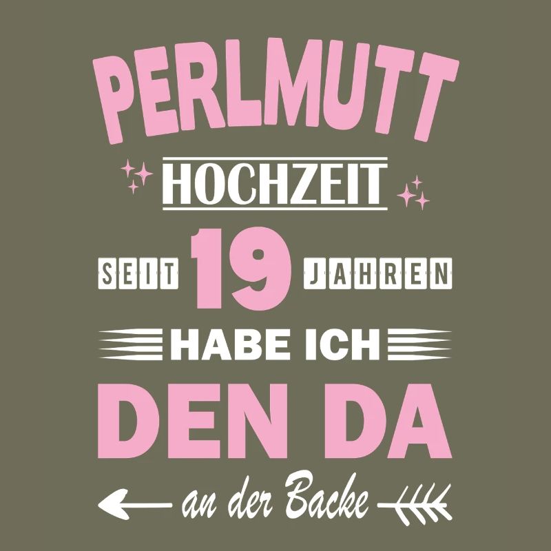 Perlmutthochzeit 19 Hochzeitstag Jahrestag Ehefrau