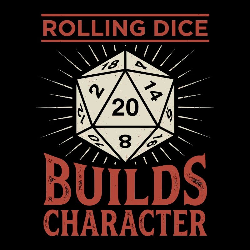 Lancer des dés permet de construire un personnage – Conception de jeu de rôle