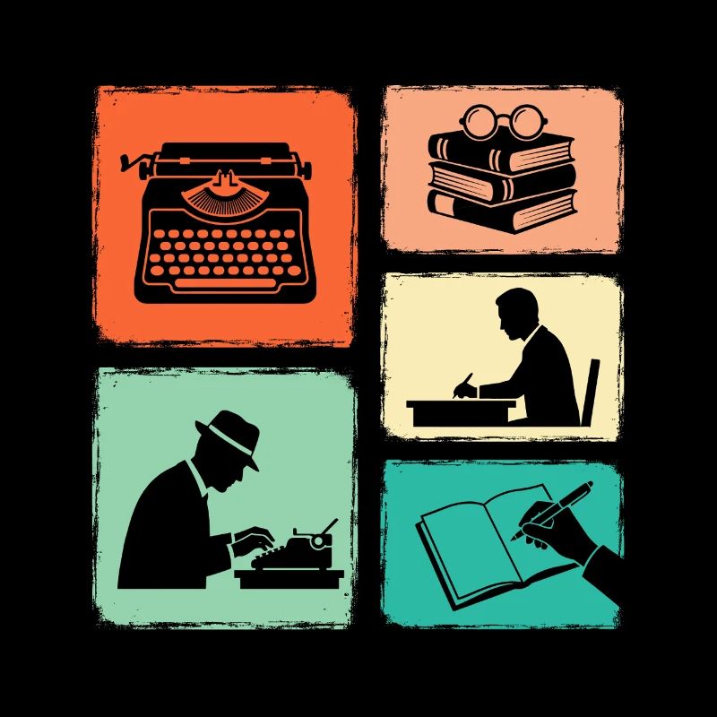 Writer Vintage Collage Writing Author Journalist