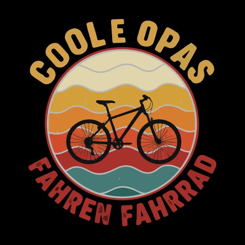 Cool grandpas riding bicycles