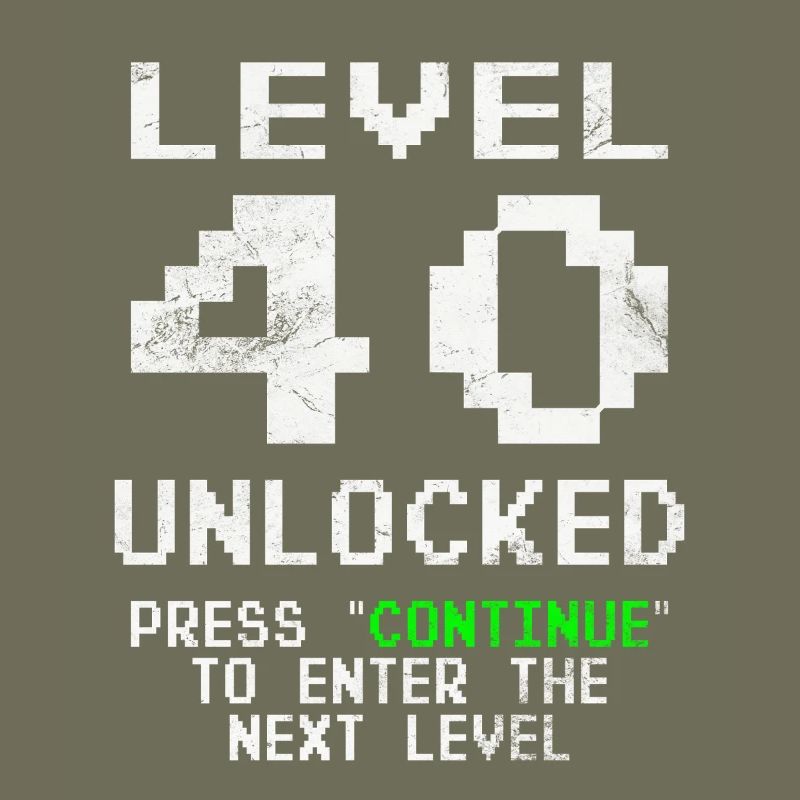 40 Geburtstag Level 40 Unlocked 40 Jahre Geschenk