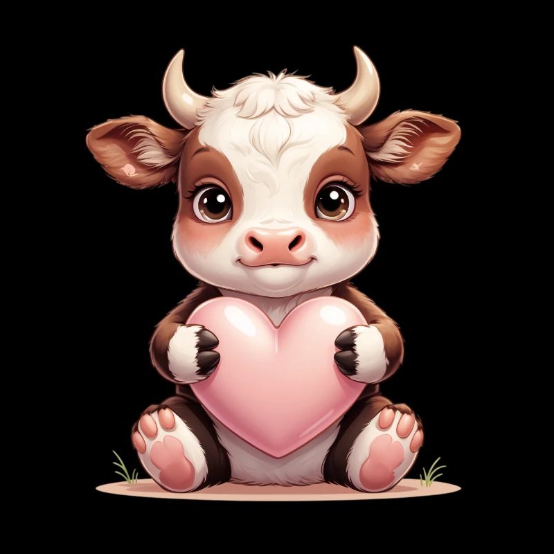 Kuhbaby mit Herz