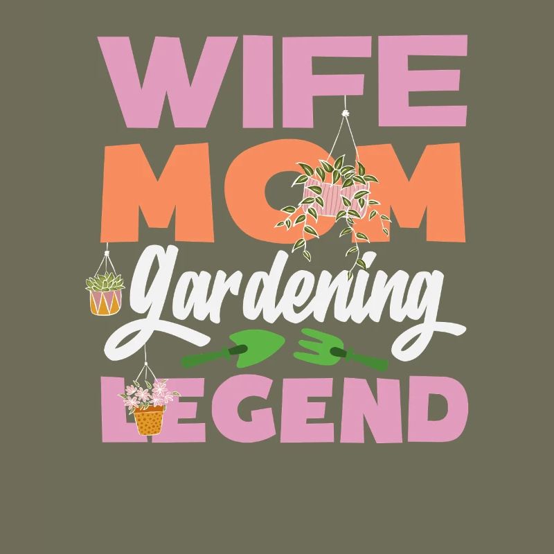 Ehefrau Mutter Gartenarbeit Legende
