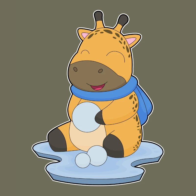 Giraffe Snowball