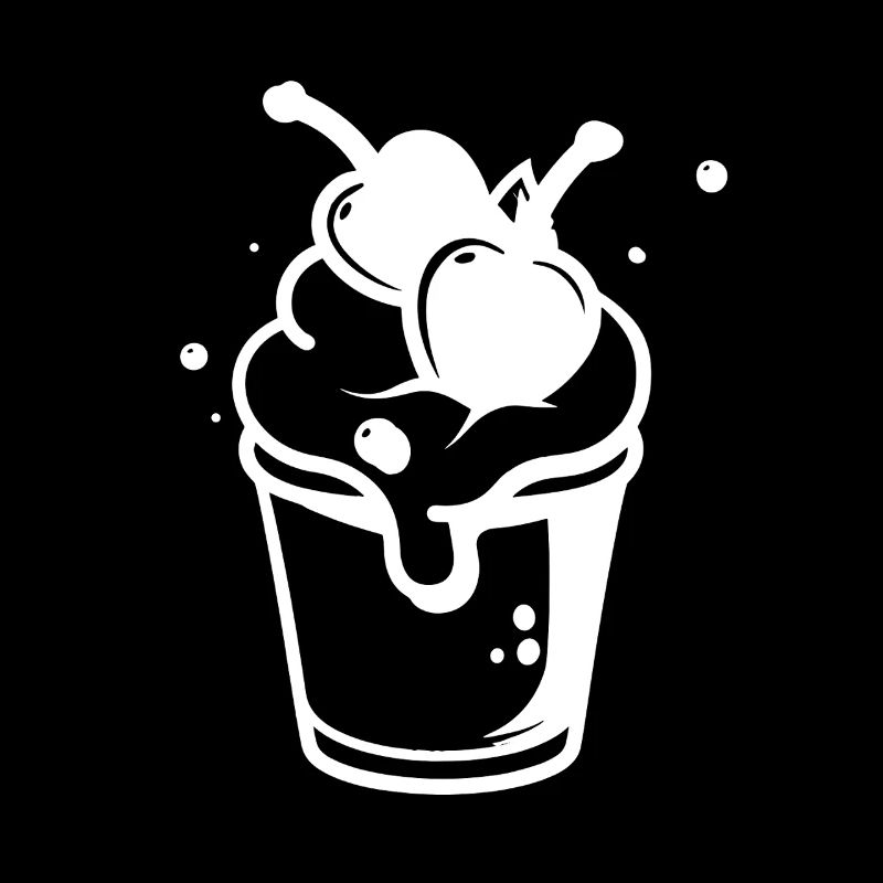 Eisbecher Zeichnung