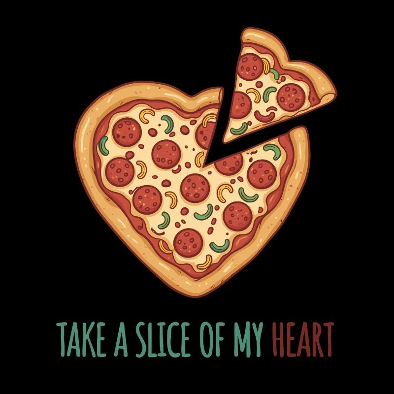 Take a Slice of my Heart – Pizza Herz Design