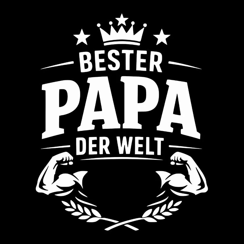 Bester Papa der Welt Krone Motiv