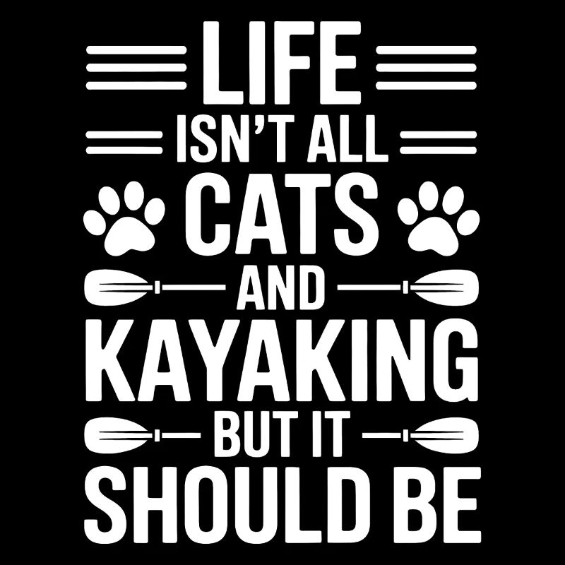 Kayaking Sprüche Katzen Lustiges Kayak Geschenk
