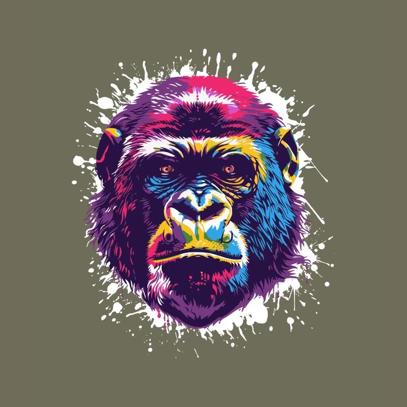 Gorilla Pop Art Monkey Monkey