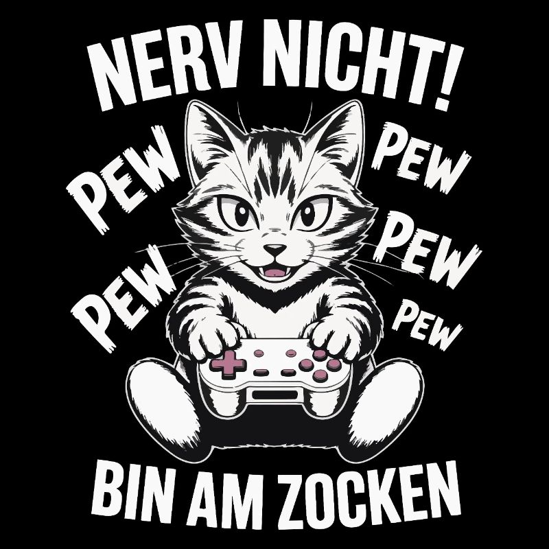 Courage Not I Gaming Cat Design