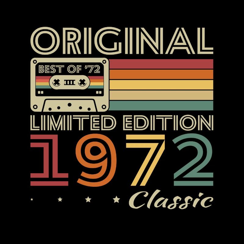 1972 Vintage Rétro Cadeau D’anniversaire