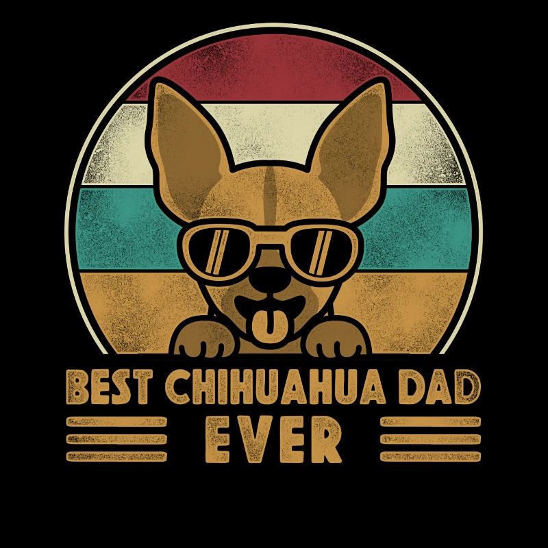 Chihuahua Chihuahueño Dad Retro