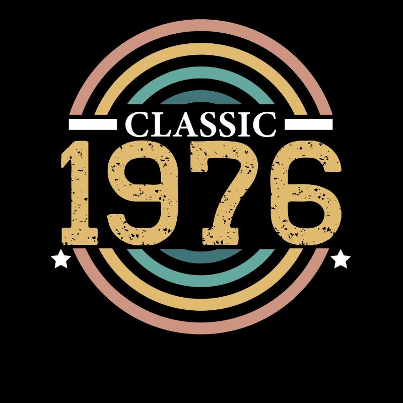 Classique 1976 Anniversaire 50 ans Année Naissance