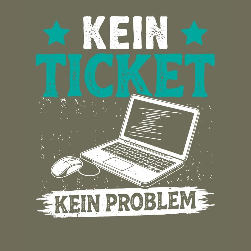 Ordinateur de nerd PAS DE TICKET PAS DE PROBLÈME DRÔLE