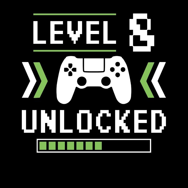 8th Birthday Gamer Level 8