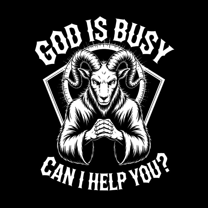 Praying Goat God Is Busy