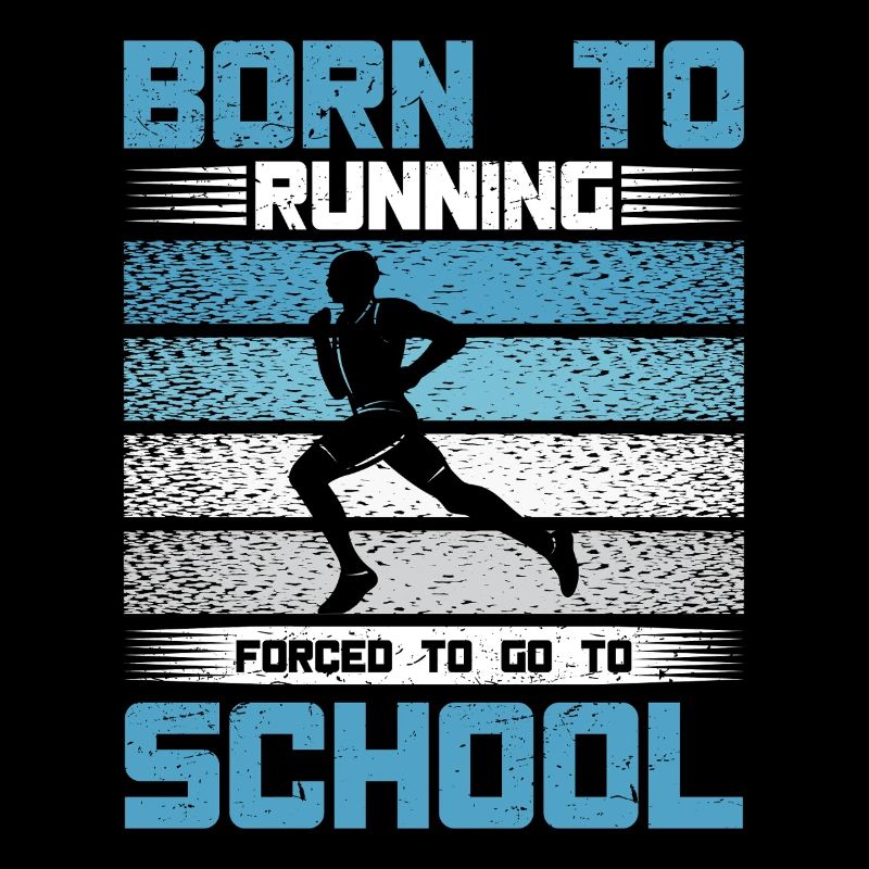Running Born To Running Marathon Runner Gift