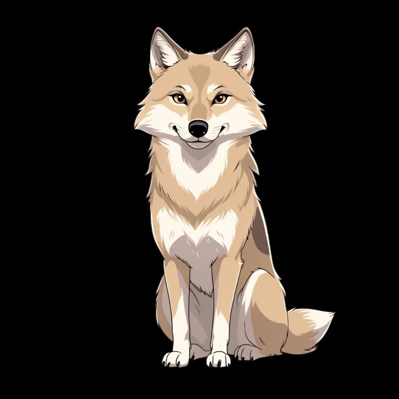 Fröhlicher Fuchsfreund Illustration