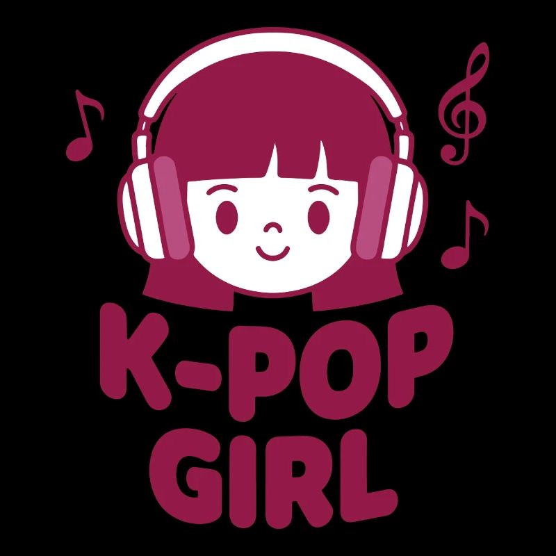 K-Pop-Mädchen niedliche koreanische Musik Kpop-Anime-Vibes