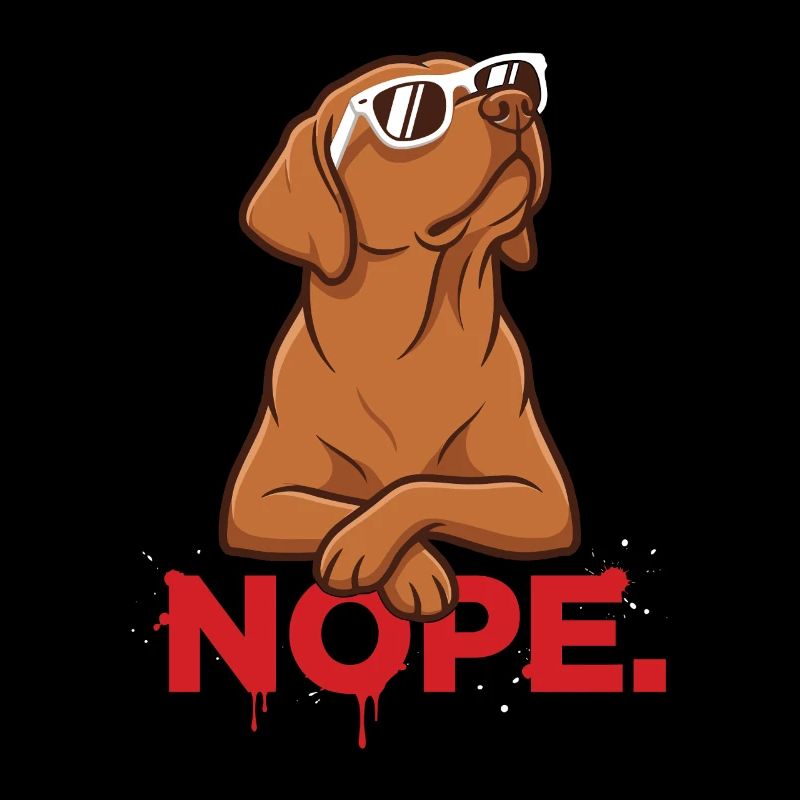 Nope. – Cooler Foxred Labbi mit Sonnenbrille
