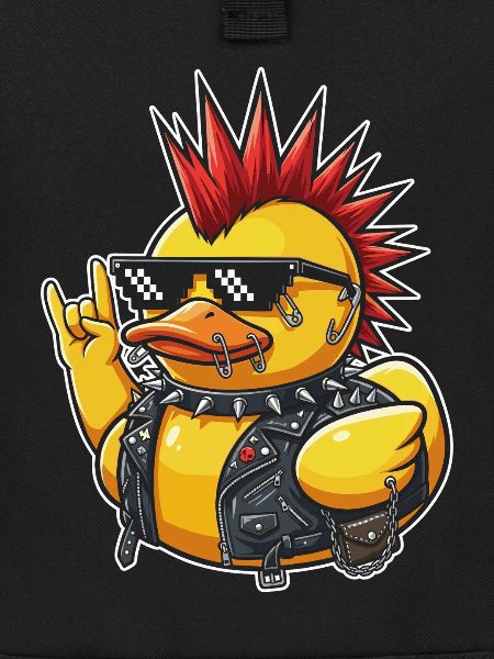 Punkente with spike sunglasses