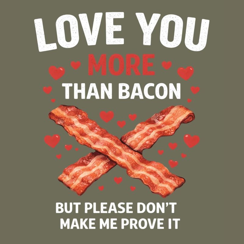 Je t’aime plus que le bacon Drôle de Saint-Valentin