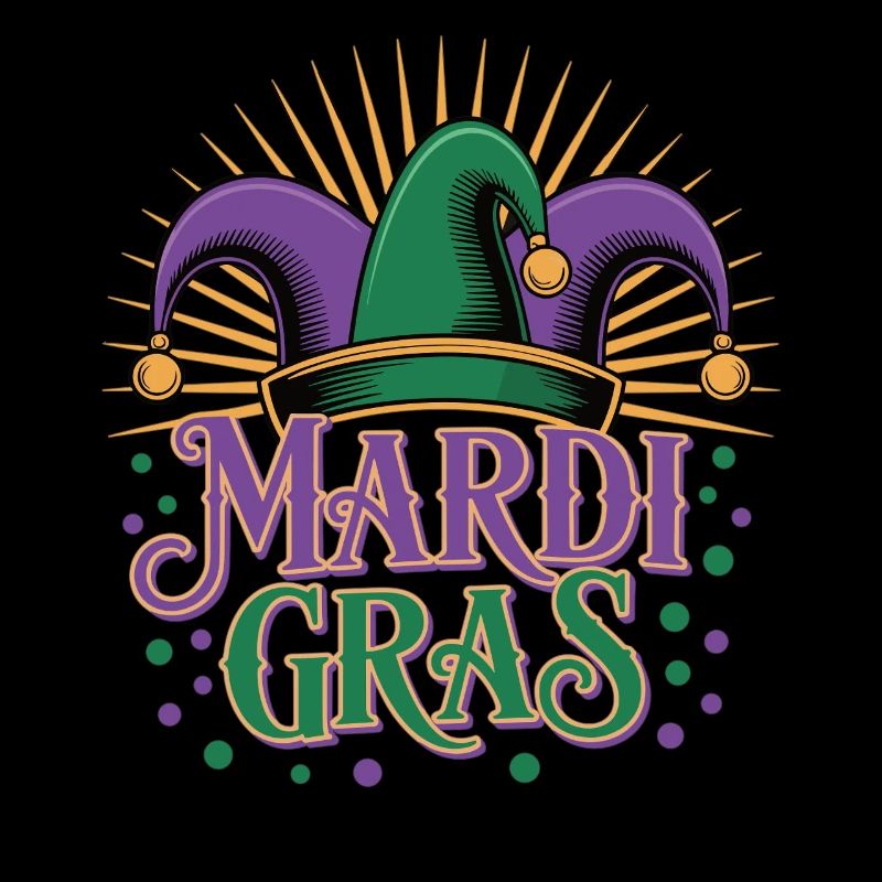 T-shirt Mardi Gras – Chapeau Bouffon de Carnaval