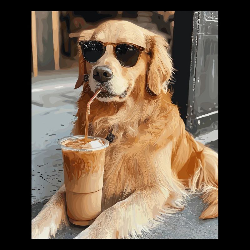 Sonnenbrillenhund Latte-Genuss