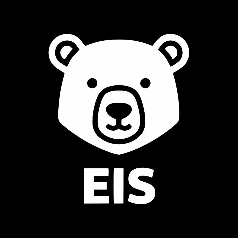 Eisbär Kopf Minimallogo