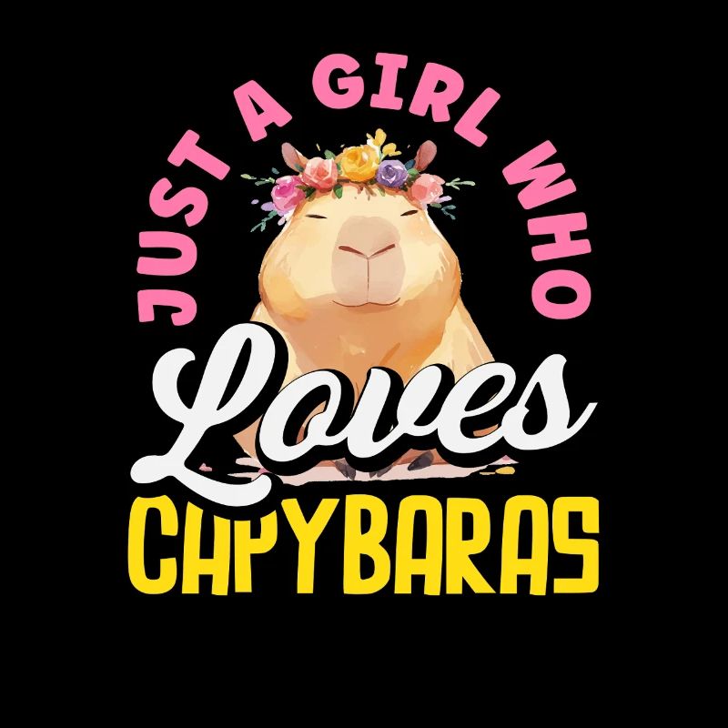 Fille adore les capybaras Capybaras mignons Drôles