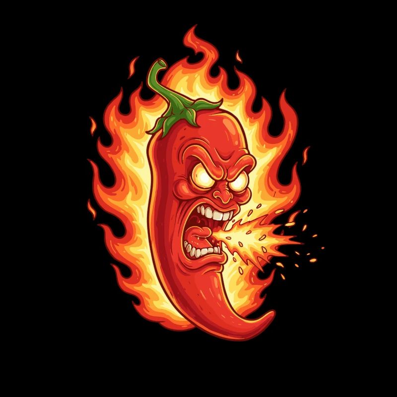 Wütende Feuerchili