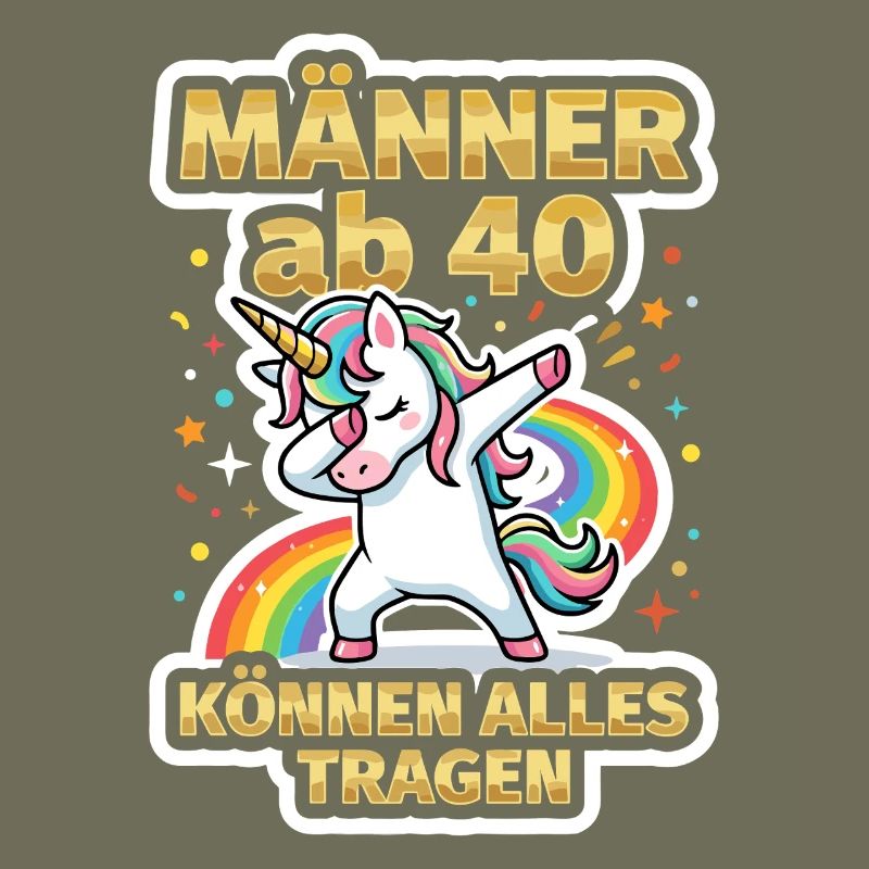 40th Birthday 40s 40th 40th Year Old Unicorn