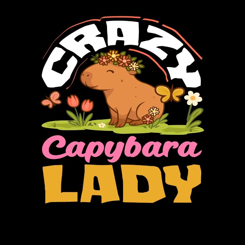 Femmes de capybara folles, mignonnes, drôles