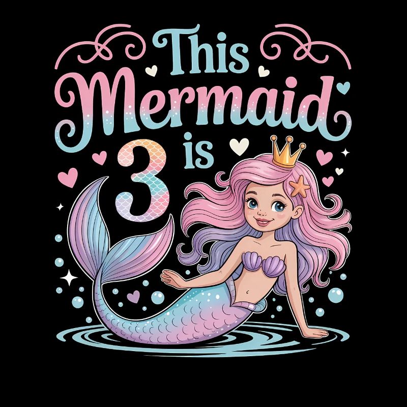 Mermaid 3rd Birthday 3 Years