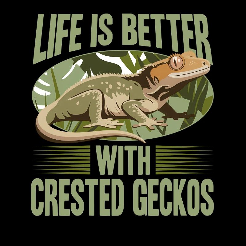 Funny Reptile Crested Gecko