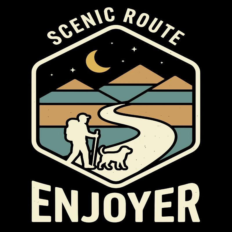 Scenic Route Enjoyer Wander Motif