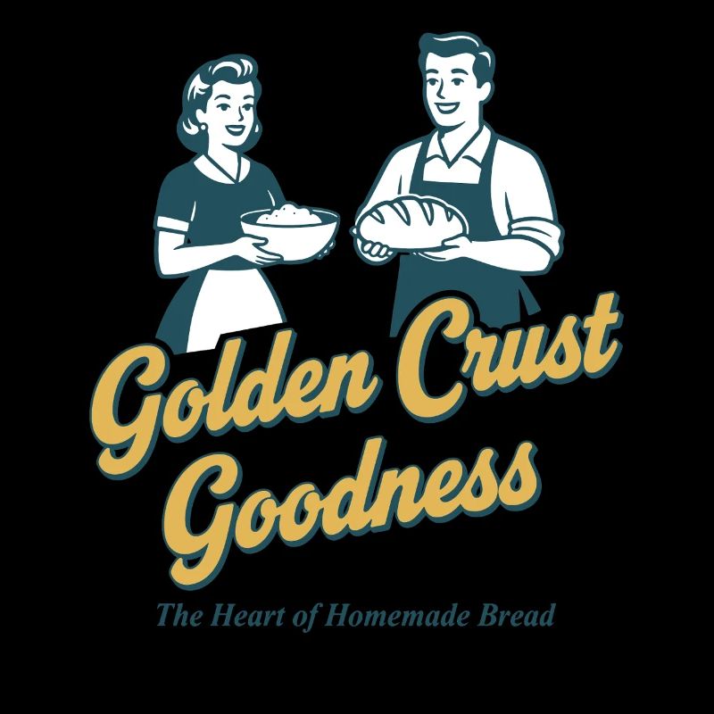 Baking sourdough bread with a golden crust