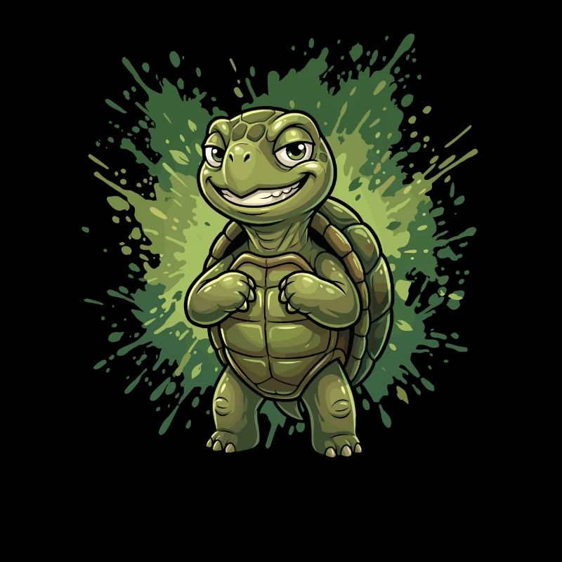 Mutiger Schildkrötenheld