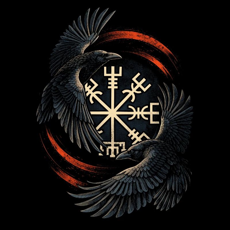 Scandinavian Viking Ravens